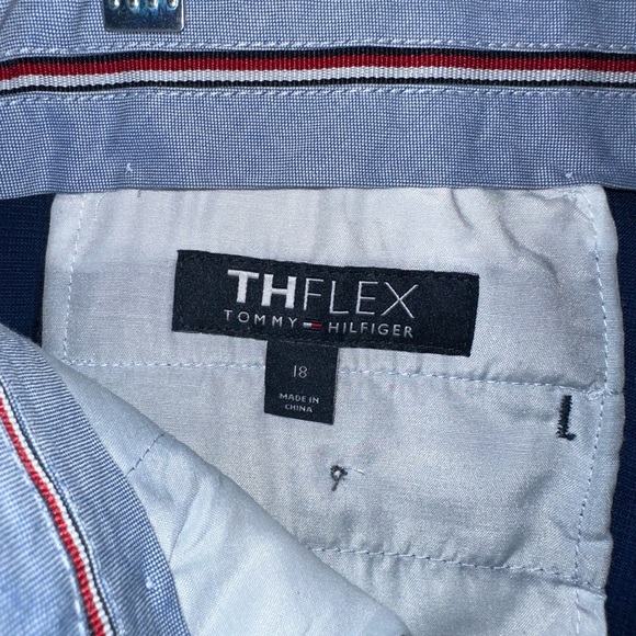 TOMMY HILFIGER Boys Size 18 Blue Plaid Suit - Picture 4 of 7